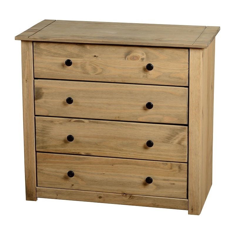 Panama 4 Drawer Chest Chest of Drawers Seconique flat packed furniture