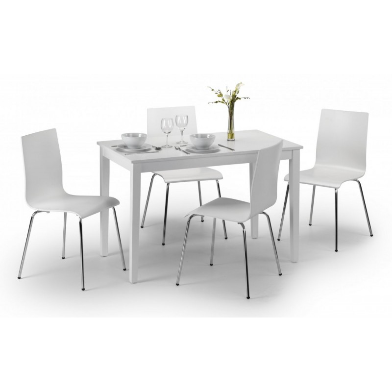 Taku White Lacquered Table (114cm x 65cm)Taku White Lacquered Table (114cm x 65cm)