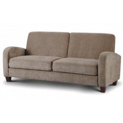 JULIAN BOWEN VIVO 3 SEATER IN MINK CHENILLE FABRIC