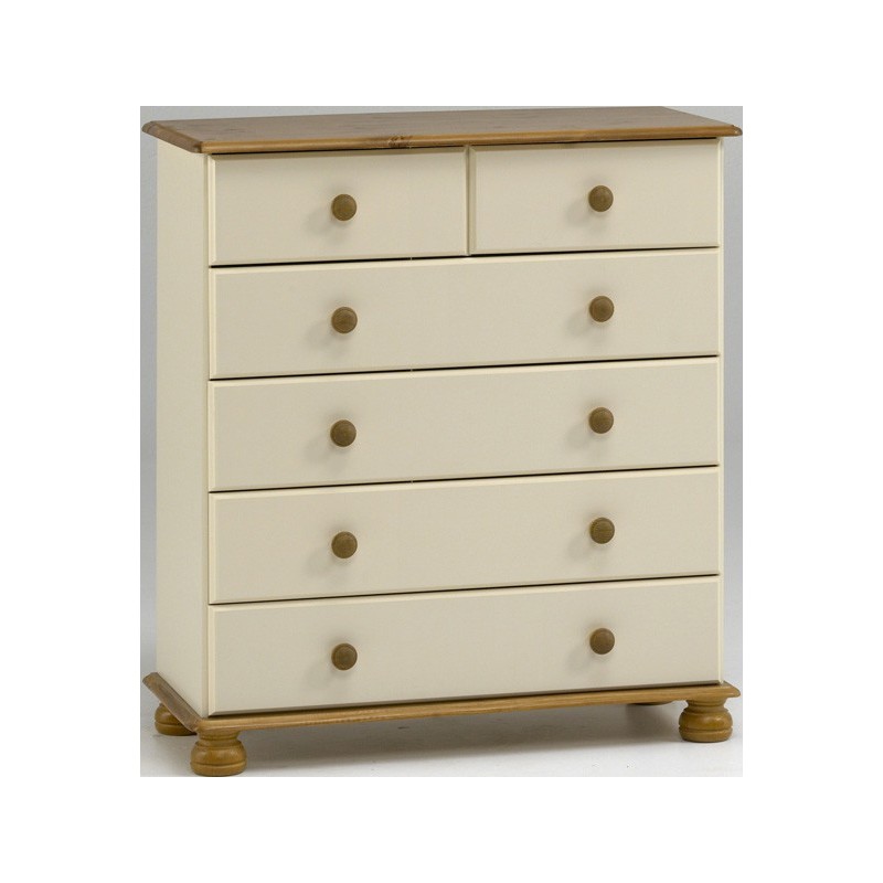 Richmond Cream And Pine 2 Plus 4 Chest Of Drawers Self ...