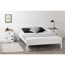 The Amber bed frame in white