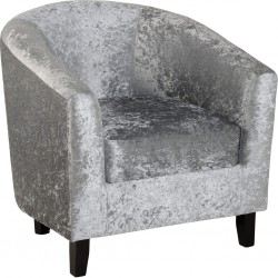 Tempo tub chair in silver grey