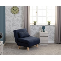 Astoria chair bed in navy blue