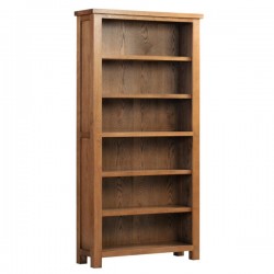Devon rustic oak 6' bookcase