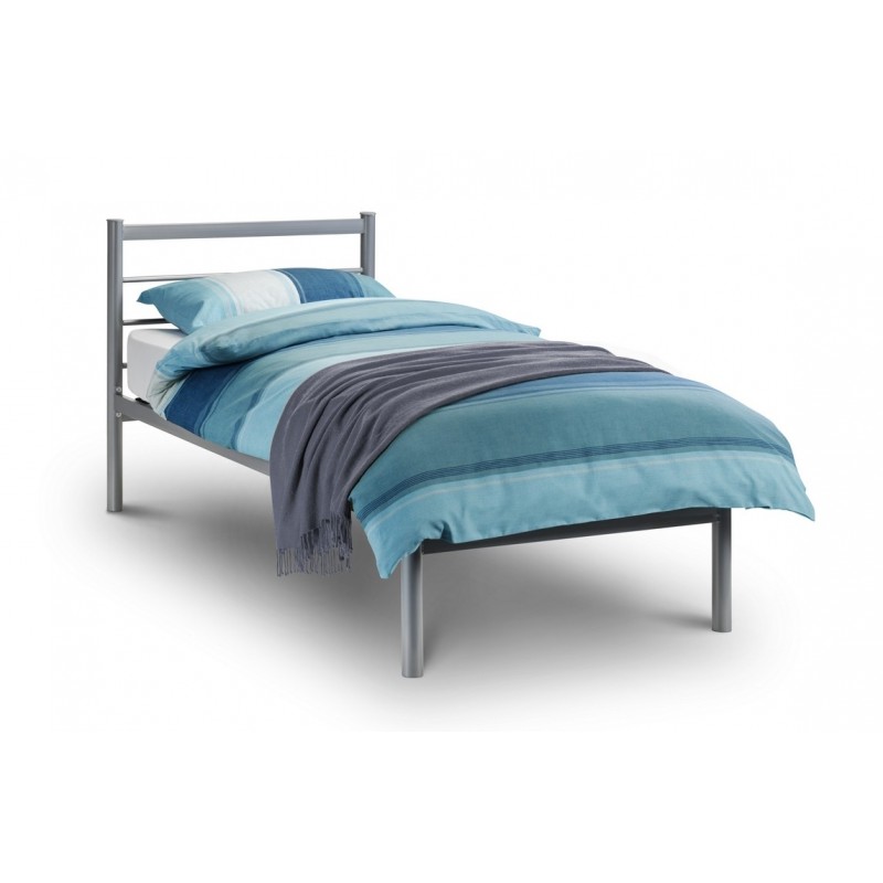 Julian Bowen Alpen Bed - Aluminium Finish  90cm