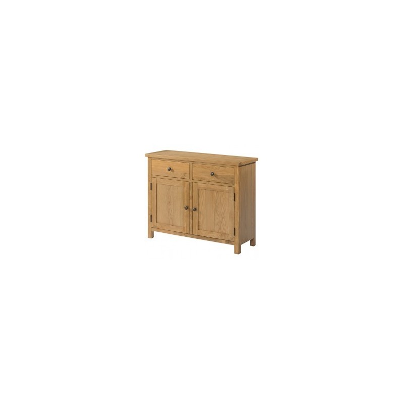 Burford Oak Sideboard With 2 Doors And 2 Drawers